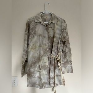 Free People Nola Wrap Shirtdress  Size Xtra Small